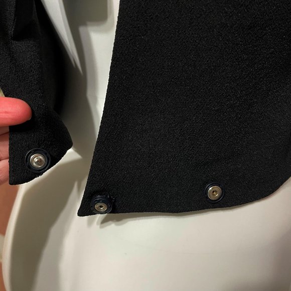 JOA Los Angeles Black Cropped Mock Jeweled Neck Halter Top - Picture 6 of 6